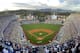 LOS ANGELES, CA - APRIL 21: General view of Dodger Stadium during the game between the Los Angeles Dodgers and the Washington Nationals on April 21, 2018 in Los Angeles, California. (Photo by Jayne Kamin-Oncea/Getty Images)