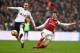 LONDON, ENGLAND - FEBRUARY 10: Christian Eriksen of Tottenham Hotspur and Laurent Koscielny of Arsenal during the Premier League match between Tottenham Hotspur and Arsenal at Wembley Stadium on February 10, 2018 in London, England. (Photo by Catherine Ivill/Getty Images)