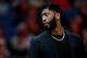 NEW ORLEANS, LOUISIANA - FEBRUARY 04: Anthony Davis #23 of the New Orleans Pelicans stands on the court during the second half of a game against the Indiana Pacers at the Smoothie King Center on February 04, 2019 in New Orleans, Louisiana. The Indiana Pacers won the game 109 -107. NOTE TO USER: User expressly acknowledges and agrees that, by downloading and or using this photograph, User is consenting to the terms and conditions of the Getty Images License Agreement. (Photo by Sean Gardner/Getty Images)