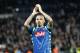 Napoli's Marek Hamsik waves his supporters at the end of the Champions League, group C, soccer match between Paris Saint Germain and Napoli at the Parc des Princes stadium in Paris, Wednesday, Oct. 24, 2018. (AP Photo/Francois Mori)