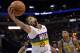 New Orleans Pelicans forward Anthony Davis (23) reaches for the ball ahead of Memphis Grizzlies forward Bruno Caboclo (5) during the first half of an NBA basketball game Saturday, Feb. 9, 2019, in Memphis, Tenn. (AP Photo/Brandon Dill)