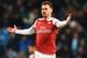 MANCHESTER, ENGLAND - FEBRUARY 03: Aaron Ramsey of Arsenal reacts during the Premier League match between Manchester City and Arsenal FC at Etihad Stadium on February 3, 2019 in Manchester, United Kingdom. (Photo by Clive Mason/Getty Images)