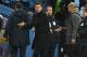 Chelsea's Italian head coach Maurizio Sarri (L) leaves the pitch as Manchester City's Spanish manager Pep Guardiola (R) shakes hands with Chelsea's Italian assistant first team coach Gianfranco Zola following the English Premier League football match between Manchester City and Chelsea at the Etihad Stadium in Manchester, north west England, on February 10, 2019. - Manchester City won the match 6-0. (Photo by Oli SCARFF / AFP) / RESTRICTED TO EDITORIAL USE. No use with unauthorized audio, video, data, fixture lists, club/league logos or 'live' services. Online in-match use limited to 120 images. An additional 40 images may be used in extra time. No video emulation. Social media in-match use limited to 120 images. An additional 40 images may be used in extra time. No use in betting publications, games or single club/league/player publications. / (Photo credit should read OLI SCARFF/AFP/Getty Images)