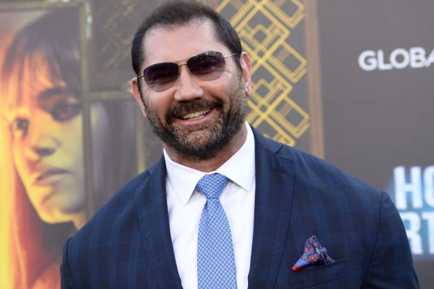 Dave Bautista attends the Los Angeles premiere of 'Hotel Artemis' on May 19, 2018 in Westwood Village, California. (Photo by TARA ZIEMBA / AFP) (Photo credit should read TARA ZIEMBA/AFP/Getty Images)