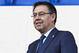 BARCELONA, SPAIN - JANUARY 22: FC Barcelona president Josep Maria Bartomeu during Kevin-Prince Boateng's unveiling at Nou Camp on January 22, 2019 in Barcelona, Spain. (Photo by Pedro Salado/Quality Sport Images/Getty Images)