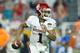 MIAMI, FL - DECEMBER 29: Kyler Murray #1 of the Oklahoma Sooners looks to pass against the Alabama Crimson Tide during the College Football Playoff Semifinal at the Capital One Orange Bowl at Hard Rock Stadium on December 29, 2018 in Miami, Florida. (Photo by Michael Reaves/Getty Images)