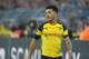 DORTMUND, GERMANY - FEBRUARY 09: Jadon Sancho of Borussia Dortmund looks on during the Bundesliga match between Borussia Dortmund and TSG 1899 Hoffenheim at Signal Iduna Park on February 9, 2019 in Dortmund, Germany. (Photo by TF-Images/TF-Images via Getty Images)
