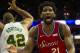 PHILADELPHIA, PA - FEBRUARY 12: Joel Embiid #21 of the Philadelphia 76ers reacts after not receiving a foul on a shot against Al Horford #42 of the Boston Celtics in the fourth quarter at the Wells Fargo Center on February 12, 2019 in Philadelphia, Pennsylvania. The Celtics defeated the 76ers 112-109. NOTE TO USER: User expressly acknowledges and agrees that, by downloading and or using this photograph, User is consenting to the terms and conditions of the Getty Images License Agreement.(Photo by Mitchell Leff/Getty Images)