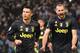 Juventus' Portuguese forward Cristiano Ronaldo (L) and Juventus' Italian defender Giorgio Chiellini celebrate after Ronaldo scored a penalty during the italian Serie A football match Lazio Roma vs Juventus on January 27, 2019 at the Olympic stadium in Rome. (Photo by Andreas SOLARO / AFP) (Photo credit should read ANDREAS SOLARO/AFP/Getty Images)