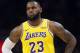 Los Angeles Lakers forward LeBron James is shown during the second half of an NBA basketball game against the Atlanta Hawks Tuesday, Feb. 12, 2019, in Atlanta. The Hawks won 117-113. (AP Photo/John Bazemore)