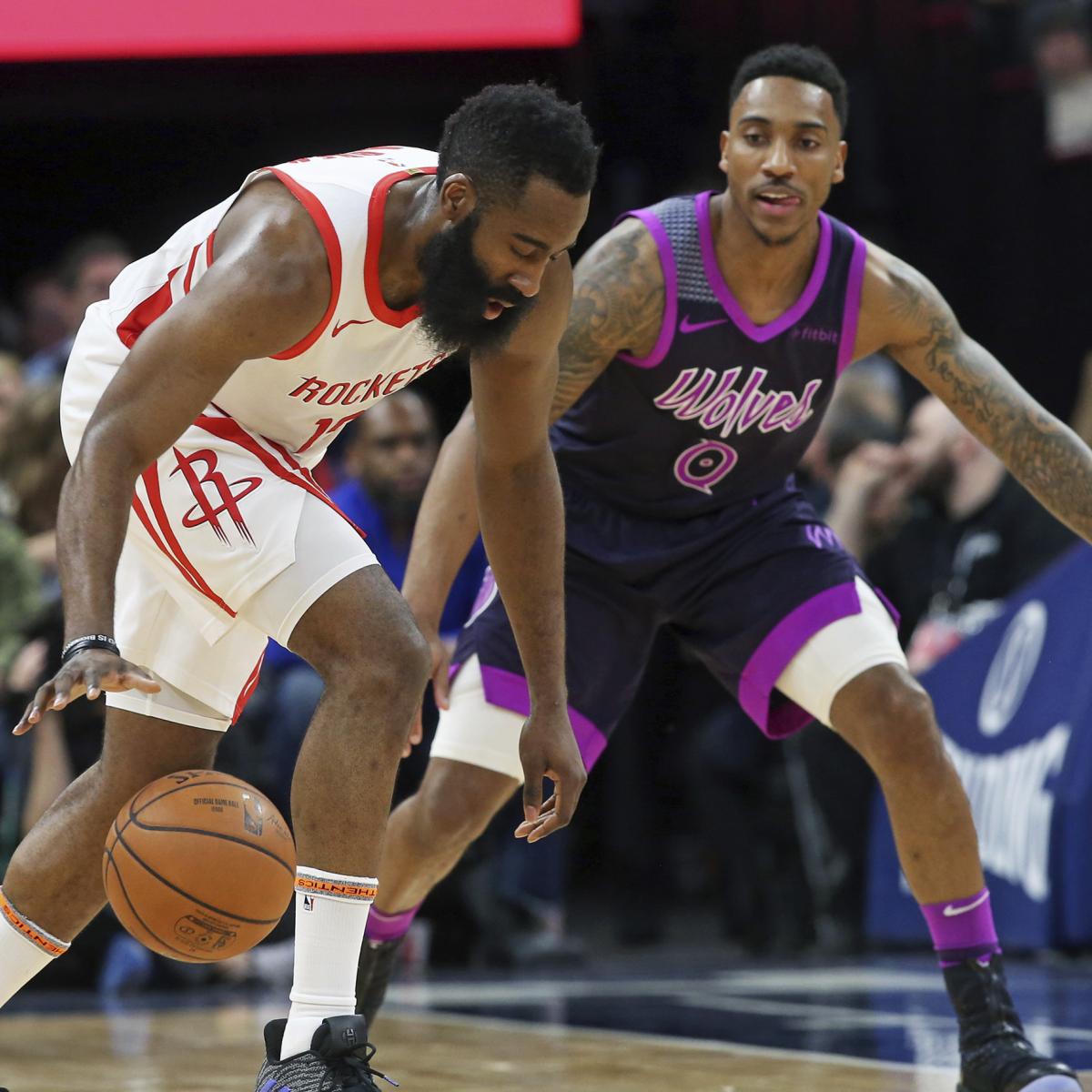 Karl-Anthony Towns Dominant as Timberwolves Beat James Harden, Rockets | Bleacher Report | Latest News, Videos and Highlights