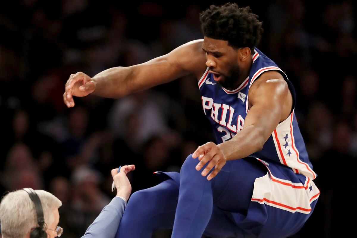 Joel Embiid: 'I Saved' Regina King Jumping over Her for Loose Ball vs. Knicks | Bleacher Report | Latest News, Videos and Highlights