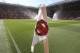 A corner flag with the logo of the Manchester United soccer team on it as the pitch is warted ahead of the English Premier League soccer match between Manchester United and Leicester City at Old Trafford, in Manchester, England, Friday, Aug. 10, 2018. (AP Photo/Jon Super)