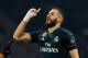 AMSTERDAM, NETHERLANDS - FEBRUARY 13: Karim Benzema of Real Madrid celebrates after scoring his team's first goal during to the UEFA Champions League Round of 16 First Leg match between Ajax and Real Madrid at Johan Cruyff Arena on February 13, 2019 in Amsterdam, Netherlands. (Photo by TF-Images/TF-Images via Getty Images)