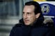 BARYSAW, BELARUS - FEBRUARY 14: Arsenal head coach Unai Emery looks on during the UEFA Europa League Round of 32 First Leg match between BATE Borisov and Arsenal at Borisov-Arena on February 14, 2019 in Borisov, Belarus. (Photo by MB Media/Getty Images)