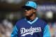 LOS ANGELES, CA - AUGUST 26: Manny Machado #8 of the Los Angeles Dodgers jogs back to the dugout for the middle of the seventh inning during the MLB game at Dodger Stadium on August 26, 2018 in Los Angeles, California. The Dodgers defeated the Padres 7-3. (Photo by Victor Decolongon/Getty Images)