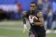 Miami running back Mark Walton runs a drill during the NFL football scouting combine, Friday, March 2, 2018, in Indianapolis. (AP Photo/Darron Cummings)