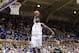 Duke's Zion Williamson (1) drives for a dunk against Stetson during the second half of an NCAA college basketball game in Durham, N.C., Saturday, Dec. 1, 2018. (AP Photo/Gerry Broome)