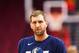 HOUSTON, TX - FEBRUARY 11: A close up shot of Dirk Nowitzki #41 of the Dallas Mavericks warming up before the game against the Houston Rockets on February 11, 2019 at the Toyota Center in Houston, Texas. NOTE TO USER: User expressly acknowledges and agrees that, by downloading and or using this photograph, User is consenting to the terms and conditions of the Getty Images License Agreement. Mandatory Copyright Notice: Copyright 2019 NBAE (Photo by Darren Carroll/NBAE via Getty Images)
