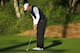 PACIFIC PALISADES, CALIFORNIA - FEBRUARY 16: Tiger Woods hits a putt on the 5th hole during the continuation of the second round of the Genesis Open at Riviera Country Club on February 16, 2019 in Pacific Palisades, California. (Photo by Yong Teck Lim/Getty Images)