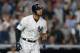 NEW YORK, NY - OCTOBER 09: (NEW YORK DAILIES OUT) Aaron Hicks #31 of the New York Yankees in action against the Boston Red Sox in Game Four of the American League Division Series at Yankee Stadium on October 9, 2018 in the Bronx borough of New York City. The Red Sox defeated the Yankees 4-3. (Photo by Jim McIsaac/Getty Images)