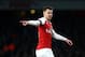 LONDON, ENGLAND - JANUARY 25: Aaron Ramsey of Arsenal gestures during the FA Cup 4th round match between Arsenal and Manchester United at The Emirates Stadium on January 25, 2019 in London, United Kingdom. (Photo by Chloe Knott - Danehouse/Getty Images)