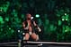 Triple H, of D-Generation X, greets the fans during a tag team match as part of as part of the World Wrestling Entertainment (WWE) Crown Jewel pay-per-view at the King Saud University Stadium in Riyadh on November 2, 2018. (Photo by Fayez Nureldine / AFP) (Photo credit should read FAYEZ NURELDINE/AFP/Getty Images)