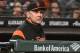 SAN FRANCISCO, CA - SEPTEMBER 14: Manager Bruce Bochy #15 of the San Francisco Giants looks on from the dugout against the Colorado Rockies in the bottom of the eighth inning at AT&T Park on September 14, 2018 in San Francisco, California. (Photo by Thearon W. Henderson/Getty Images)