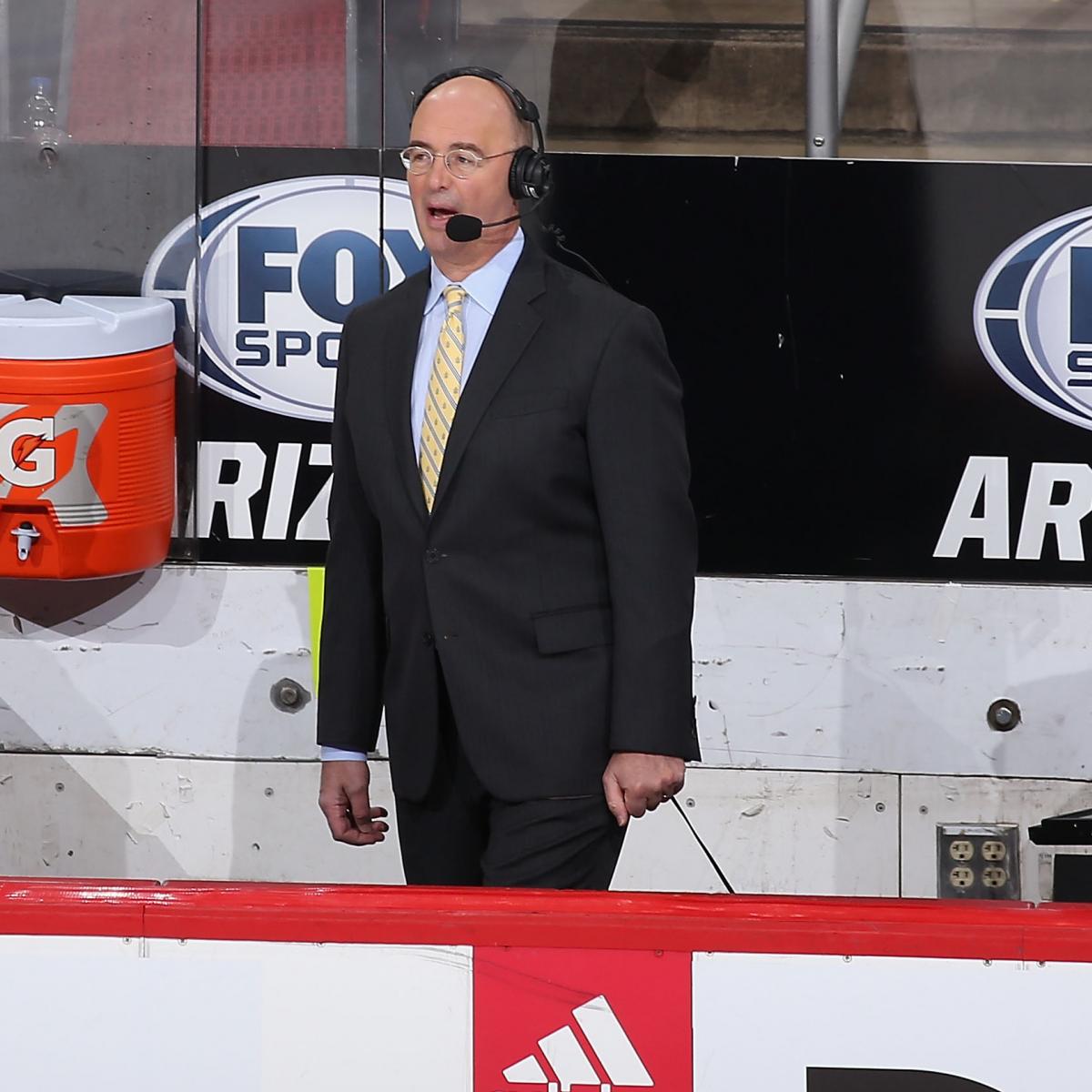 Video: Pierre McGuire Narrowly Avoids Getting Hit in the ...