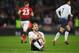 LONDON, ENGLAND - JANUARY 13: Harry Kane of Tottenham Hotspur looks dejected during the Premier League match between Tottenham Hotspur and Manchester United at Wembley Stadium on January 13, 2019 in London, United Kingdom. (Photo by Mike Hewitt/Getty Images)