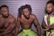 Big E, Kofi Kingston and Xavier Woods after Elimination Chamber.