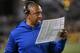 PITTSBURGH, PA - OCTOBER 26: Offensive coordinator Pep Hamilton of the Indianapolis Colts looks on from the sideline during a game against the Pittsburgh Steelers at Heinz Field on October 26, 2014 in Pittsburgh, Pennsylvania. The Steelers defeated the Colts 51-34. (Photo by George Gojkovich/Getty Images)