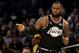 CHARLOTTE, NORTH CAROLINA - FEBRUARY 17: LeBron James #23 of the LA Lakers and Team LeBron reacts in the first half during the NBA All-Star game as part of the 2019 NBA All-Star Weekend at Spectrum Center on February 17, 2019 in Charlotte, North Carolina. NOTE TO USER: User expressly acknowledges and agrees that, by downloading and/or using this photograph, user is consenting to the terms and conditions of the Getty Images License Agreement. (Photo by Streeter Lecka/Getty Images)