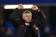 LONDON, ENGLAND - FEBRUARY 18: Ole Gunnar Solskjaer, Interim Manager of Manchester United celebrates victory after the FA Cup Fifth Round match between Chelsea and Manchester United at Stamford Bridge on February 18, 2019 in London, United Kingdom. (Photo by Mike Hewitt/Getty Images)