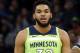 Minnesota Timberwolves' Karl-Anthony Towns plays against the New Orleans Pelicans in an NBA basketball game Saturday, Jan. 12, 2019, in Minneapolis. (AP Photo / Jim Mone)