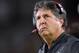 LOS ANGELES, CA - SEPTEMBER 21: Head coach Mike Leach of the Washington State Cougars looks on trailing 39-36 to the USC Trojans during the fourth quarter at Los Angeles Memorial Coliseum on September 21, 2018 in Los Angeles, California. (Photo by Harry How/Getty Images)