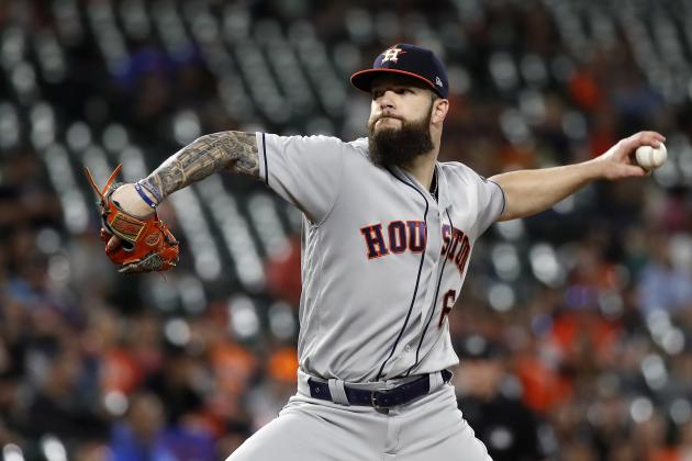 BALTIMORE, MD - SEPTEMBER 29: Starting pitcher Dallas Keuchel #60 of the Houston Astros pitches in the second inning against the Baltimore Orioles during Game Two of a doubleheader  at Oriole Park at Camden Yards on September 29, 2018 in Baltimore, Maryland. (Photo by Patrick McDermott/Getty Images)