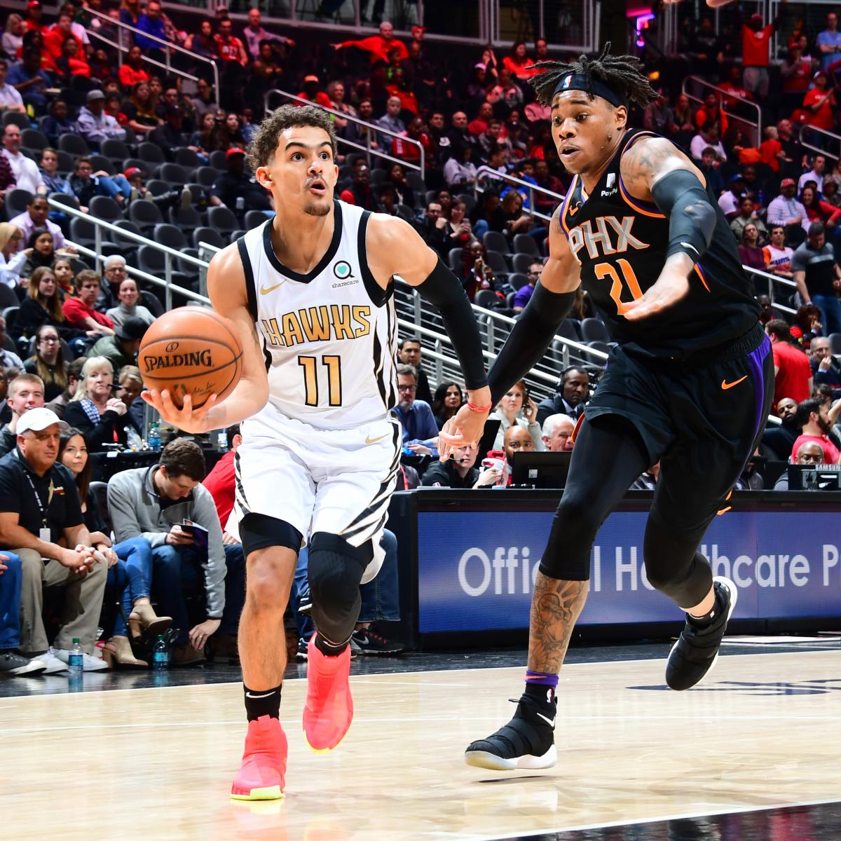 Trae Young Outduels Deandre Ayton Devin Booker As Hawks Beat Suns