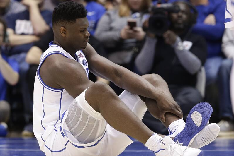 Zion Williamson Out For Duke Vs Virginia Tech With Knee Injury