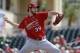 St. Louis Cardinals pitcher Miles Mikolas throws during the first inning of an exhibition spring training baseball game against the Miami Marlins Saturday, Feb. 23, 2019, in Jupiter, Fla. (AP Photo/Jeff Roberson)