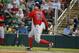 Boston Red Sox's Blake Swihart follows through on a swing against the Minnesota Twins during a spring training baseball game, Wednesday, March 16, 2016, in Fort Myers, Fla. (AP Photo/Tony Gutierrez)