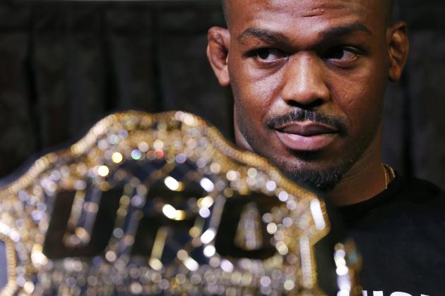Jon Jones attends a news conference for the UFC 235 mixed martial arts event, Thursday, Jan. 31, 2019, in Las Vegas. Jones is scheduled to fight Anthony Smith on March 2 in Las Vegas. (AP Photo/John Locher)
