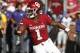 Oklahoma quarterback Kyler Murray (1) during an NCAA college football game between Kansas State and Oklahoma in Norman, Okla., Saturday, Oct. 27, 2018. (AP Photo/Sue Ogrocki)