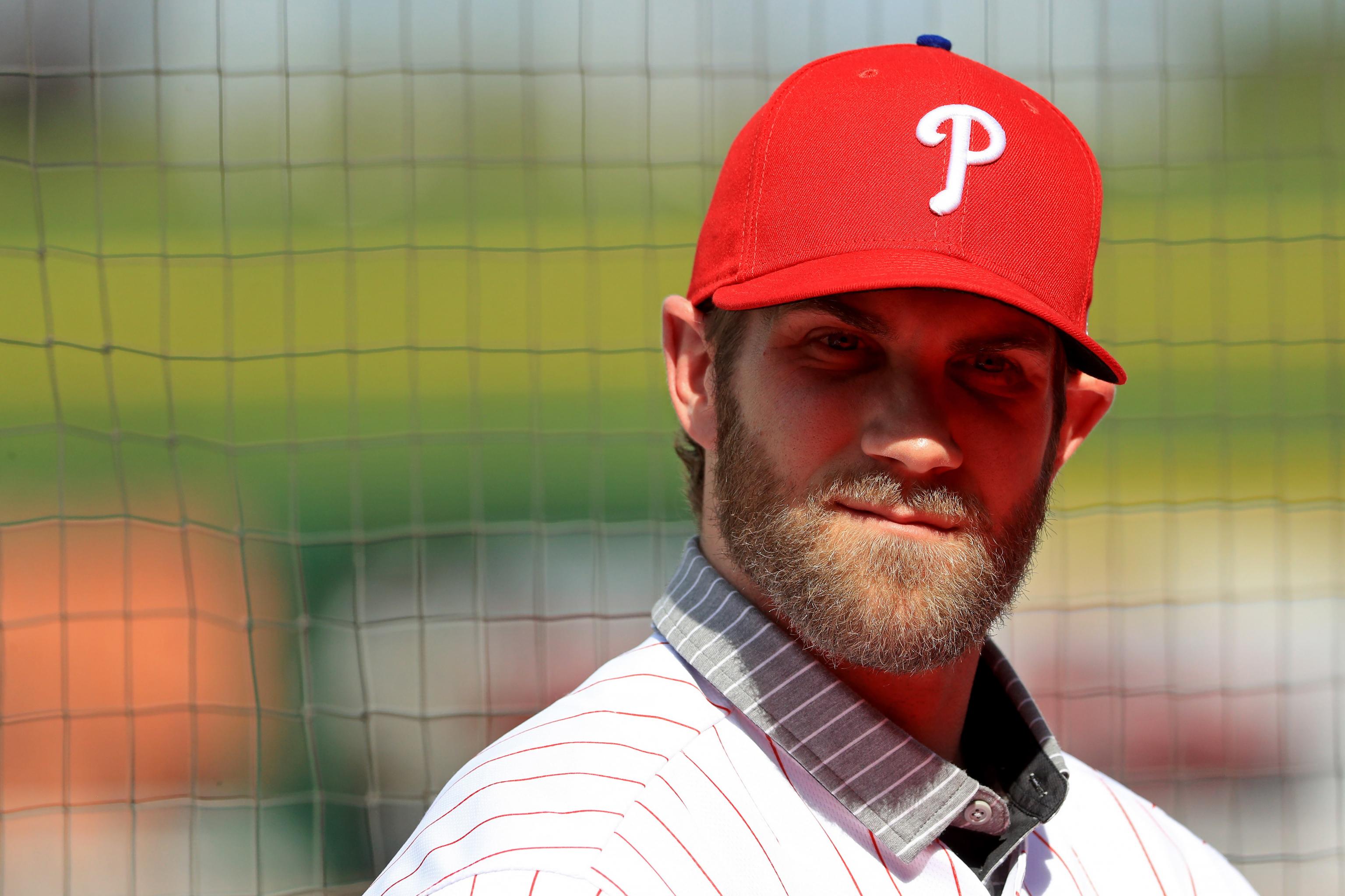 Bryce Harper, in introductory news conference, says wants to be with  Phillies 'through the ups and downs