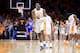 KNOXVILLE, TENNESSEE - MARCH 02: Admiral Schofield #5 of the Tennessee Volunteers celebrates in the game against the Kentucky Wildcats at Thompson-Boling Arena on March 02, 2019 in Knoxville, Tennessee. (Photo by Andy Lyons/Getty Images)