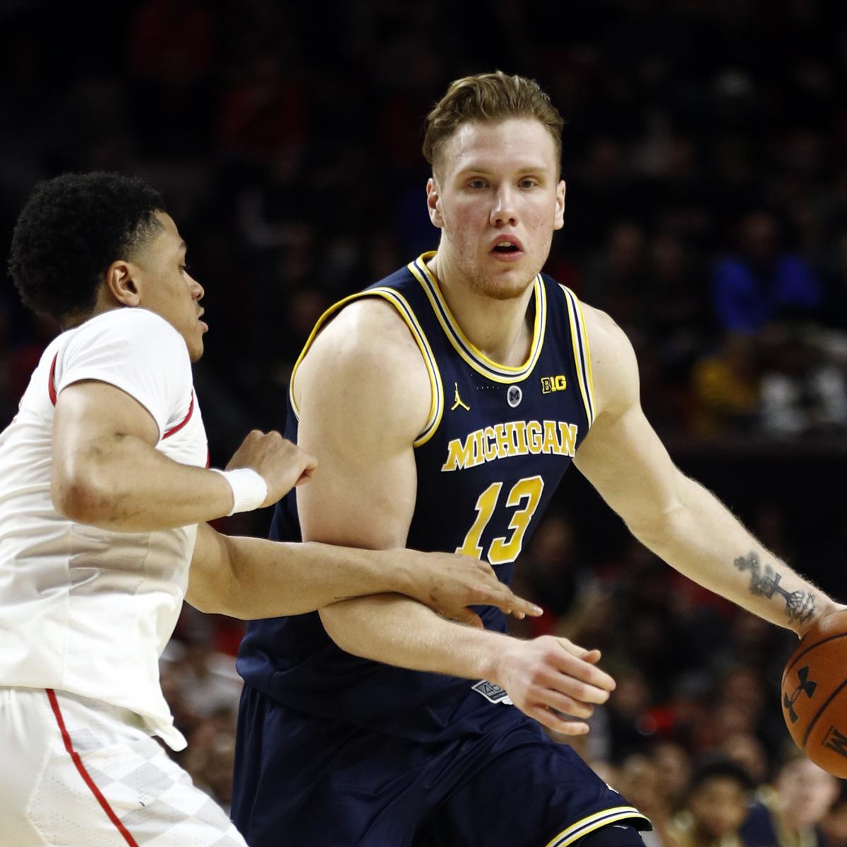 Ignas Brazdeikis 21 Points Lead No 9 Michigan Past No 17 Maryland Bleacher Report Latest News Videos And Highlights