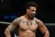 NEW YORK, NEW YORK - JANUARY 19: Greg Hardy waits as officials decide whether to disqualify him after an illegal move in heavyweights fight against Allen Crowder at UFC Fight Night at Barclays Center on January 19, 2019 in New York City. (Photo by Sarah Stier/Getty Images)