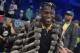 CHARLOTTE, NC - FEBRUARY 17: NFL player, Antonio Brown smiles and laughs during the 2019 NBA All-Star Game on February 17, 2019 at Spectrum Center in Charlotte, North Carolina. NOTE TO USER: User expressly acknowledges and agrees that, by downloading and or using this photograph, User is consenting to the terms and conditions of the Getty Images License Agreement. Mandatory Copyright Notice: Copyright 2019 NBAE (Photo by Tom O'Connor/NBAE via Getty Images)