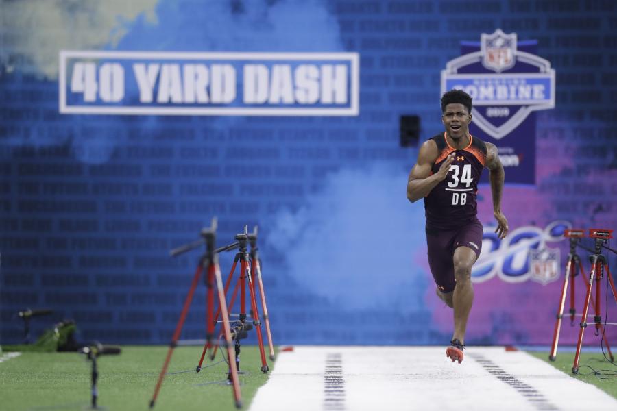 Fastest 40 time at the 2019 NFL combine: Zedrick Woods of Ole Miss runs a  4.29 