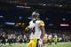Pittsburgh Steelers wide receiver Antonio Brown (84) celebrates sho touchdown reception in the second half of an NFL football game against the New Orleans Saints in New Orleans, Sunday, Dec. 23, 2018. (AP Photo/Butch Dill)